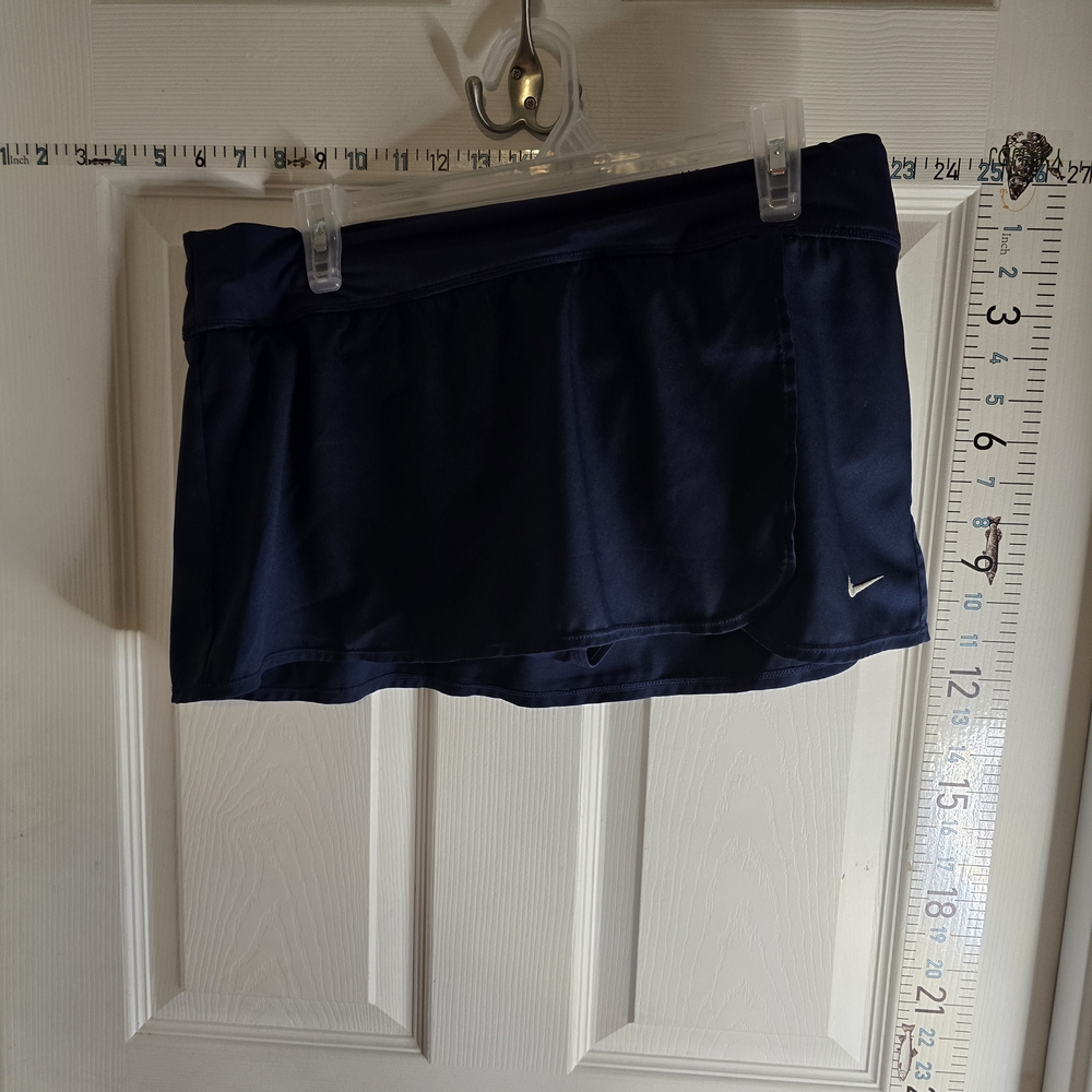 Nike Dark Blue Athletic Skort with White Swoosh